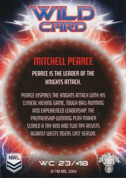 2021 NRL Traders - Wildcards #WC23 Mitchell Pearce Back